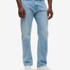 Mid Stone Wash Carlin Straight Fit Denim
