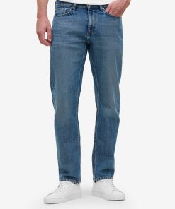 Light Mid Blue Yamane Tapered Jeans