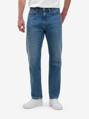 Dark Stone Wash Carlin Straight Fit Denim