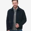 Navy Heather Bomber Jacket