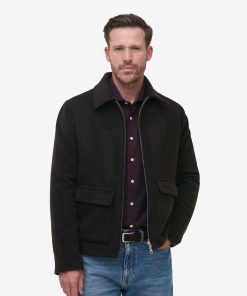Dark Brown Bomber Jacket
