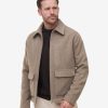 Light Brown Bomber Jacket